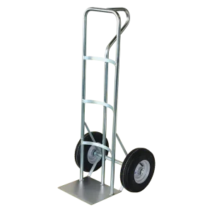 "NZ Made 200kg Gooseneck Series steel centered hand truck with large wheels, ideal for general purpose use."