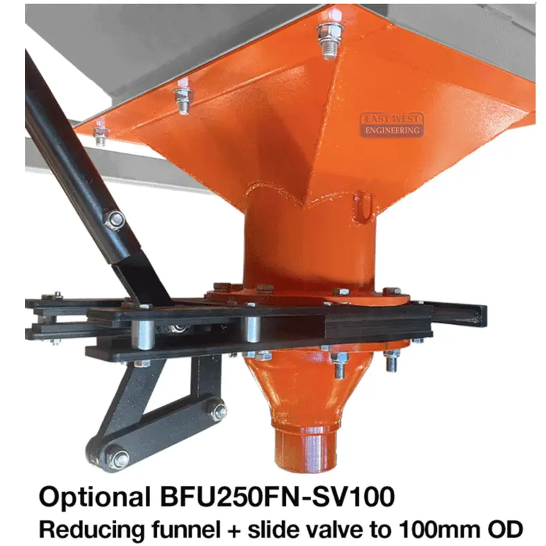 BFU250FN-SV Bulk Bag Filling Frame with Reducing Funnel and Slide Valve