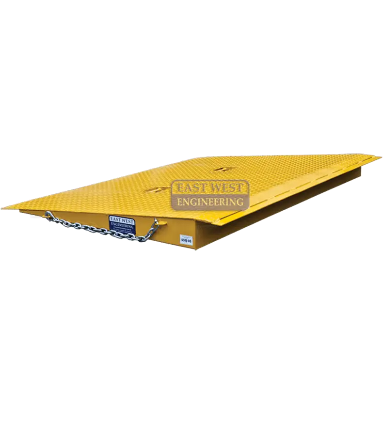 FCR65RR Reefer Container Ramp, 6500kg WLL, heavy-duty steel ramp for forklift access to refrigerated shipping containers.