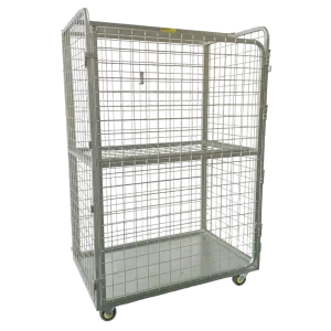 LC123S Wire Mesh Laundry Cage Trolley