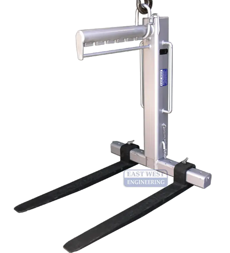 PH Adjustable Pallet Hook for overhead crane lifting, 2200kg WLL, with adjustable height and tine width.