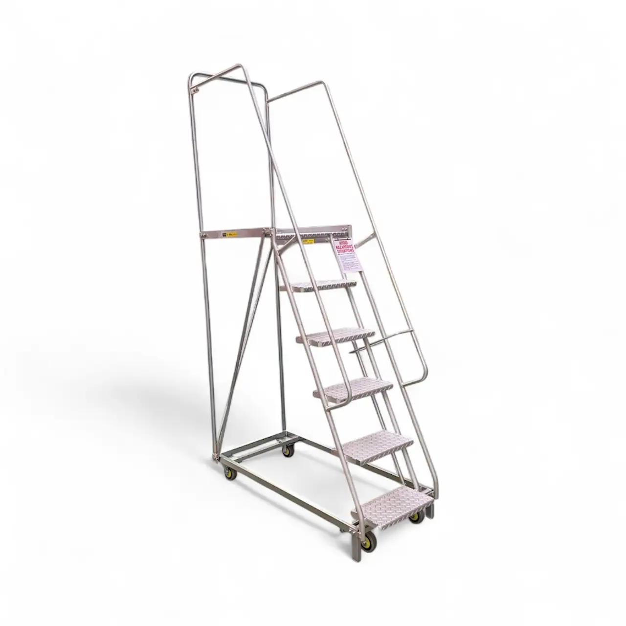 OP1600ZP 6-Step order picking ladder for warehousing and narrow isles.