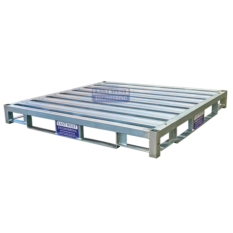 SSP200 Heavy-Duty Steel Pallet, 2000kg WLL, 4-way entry, designed for industrial storage and harsh environments.