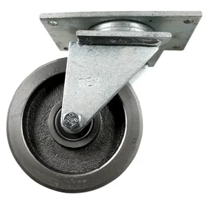 CHDS100I | Swivel Plate Castor | 100mm | Cast Iron | 450kg