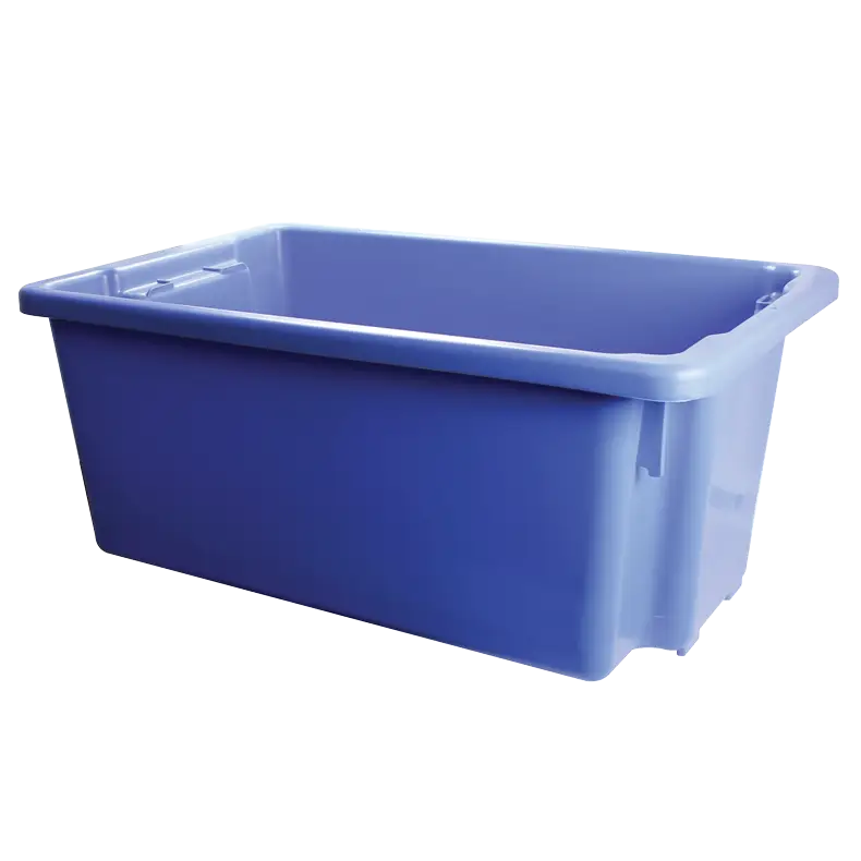 SB45/1200 Stackanesta Storage Bin, 52 Litres capacity, showing its industrial, heavy-duty design for stacking and nesting when empty.