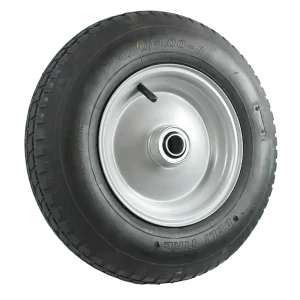 200mm steel rim with 480/400 x 8 pneumatic tyre and low speed ball bearings BW200B