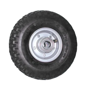FBSR100B 280/250 x 4 utility wheel assembly with 100mm steel rim for NZ trolleys.