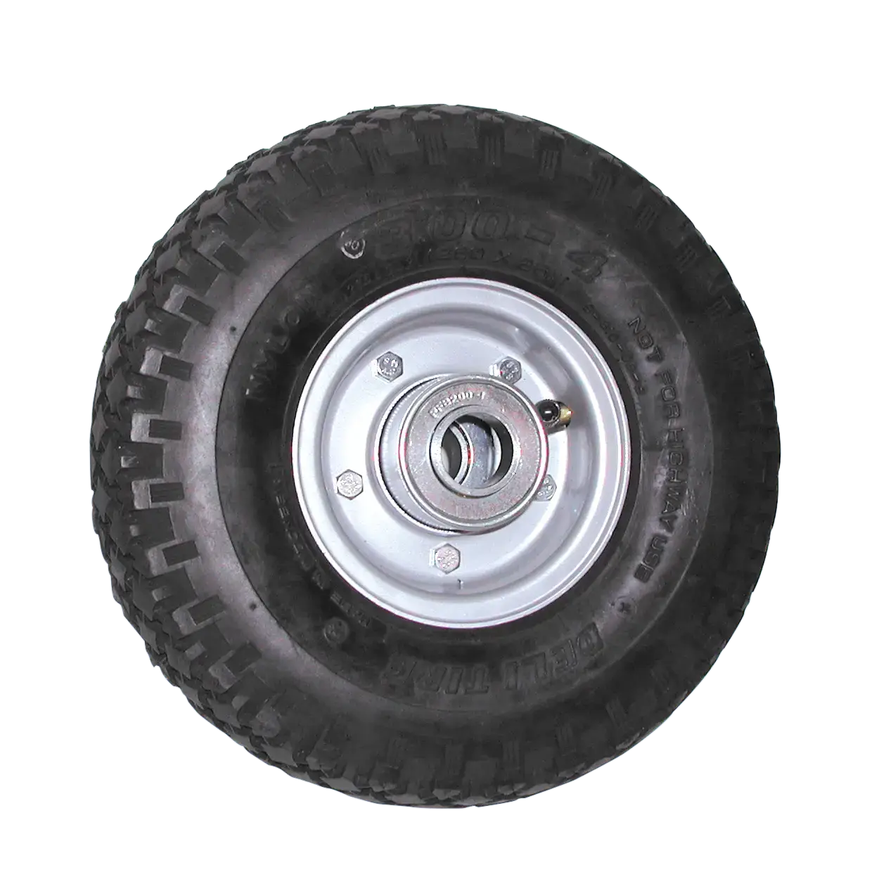 FBSR100B 280/250 x 4 utility wheel assembly with 100mm steel rim for NZ trolleys.