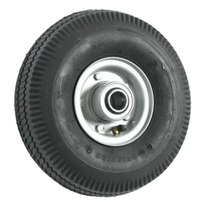 FBSR100E_2024.png - Swinnock Industries 100mm steel rim with 410/350x4 pneumatic tyre and low speed ball bearings FBSR100E