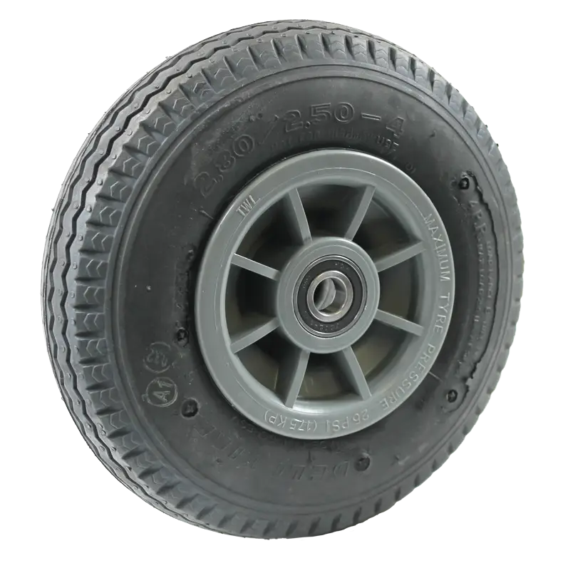 280/250 x 4 pneumatic tyre, and sealed bearing.
