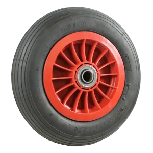 200mm plastic rim with 300 x 8 pneumatic tyre and low speed ball bearings PW200BA