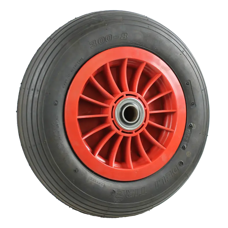 200mm plastic rim with 300 x 8 pneumatic tyre and low speed ball bearings PW200BA