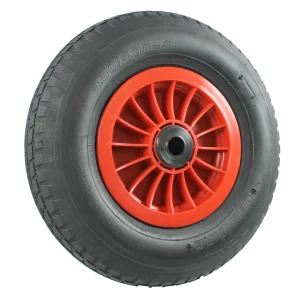 PW200NA_2024 - Swinnock Industries PW200NA Wheel with 200 mm plastic rim, 300 x 8 pneumatic tyre, and nylon plain bore.