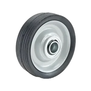 WHBB150 150mm Steel Centre Rubber Wheel, industrial trolley wheel with low speed ball bearing