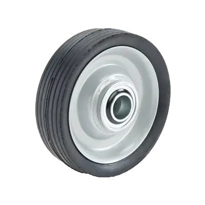 WHBB150 150mm Steel Centre Rubber Wheel, industrial trolley wheel with low speed ball bearing