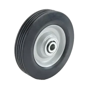 WHBB200 200mm Steel Centre Rubber Wheel, heavy duty industrial wheel with low speed ball bearing