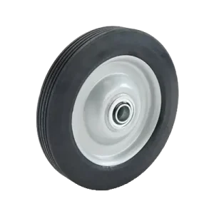 WHBB250 250mm Steel Centre Rubber Wheel, heavy duty industrial wheel with low speed ball bearing