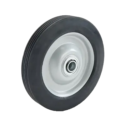 WHBB250 250mm Steel Centre Rubber Wheel, heavy duty industrial wheel with low speed ball bearing