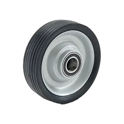 WHSB150 50mm Steel Centre Wheel, sealed bearing rubber tyre replacement for industrial carts