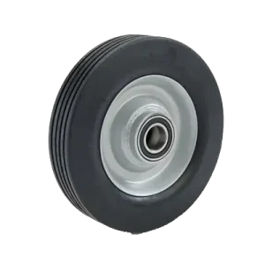 WHSB200 200mm Steel Centre Wheel, sealed bearing rubber tyre replacement wheel for heavy trolleys