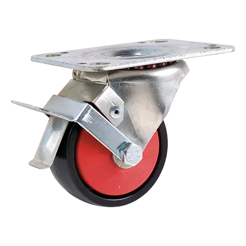 CBP Nylon Castor with swivel plate brake