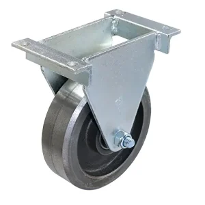 CHDF100I | Fixed Plate Castor | 100mm | Cast Iron | 450kg