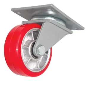 150mm Ali/Rexthane Swivel Plate Castor 600kg - CHDS150RT