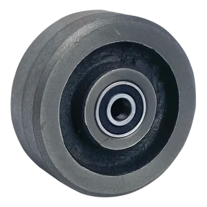 100mm x 38mm heavy duty cast iron wheel with 12mm ball bearings CI100BB