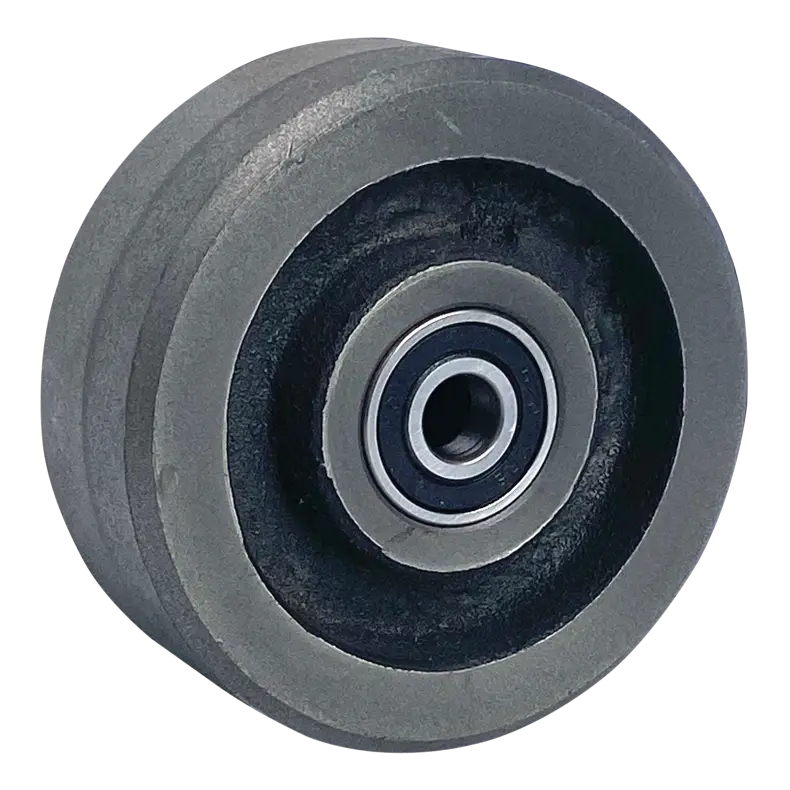 100mm x 38mm heavy duty cast iron wheel with 12mm ball bearings CI100BB