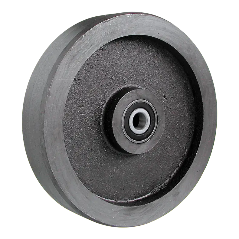 CI150BB 150mm cast iron wheel with 15mm ball bearings for heavy-duty NZ industry.