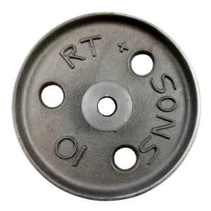 250mm x 50mm heavy duty cast iron wheel with 19.7mm plain bore CI250PB