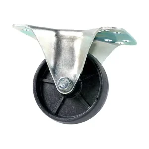 CPF100HTN | Fixed Plate | 100mm | Black Nylon | 150kg