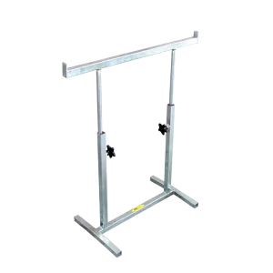 CSTANDE 457mm wide adjustable conveyor stand, heavy-duty steel support frame.