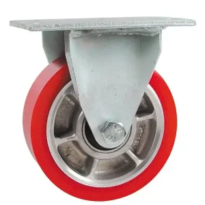 MHDF125RT | Fixed Plate Castor | 125mm | Rexthane | 380kg