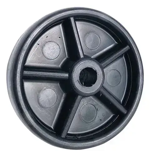 PP100 Black Polypropylene Wheel 100mm x 32mm with 12.7mm bore, 175kg load capacity