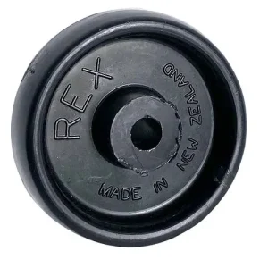 50mm white polypropylene wheel PP50 with 50kg load capacity for light duty industrial castors