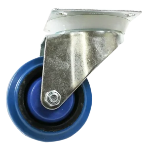 RX75S - Swinnock Industries Medium Duty Blue Rubber Castor Swivel Plate
