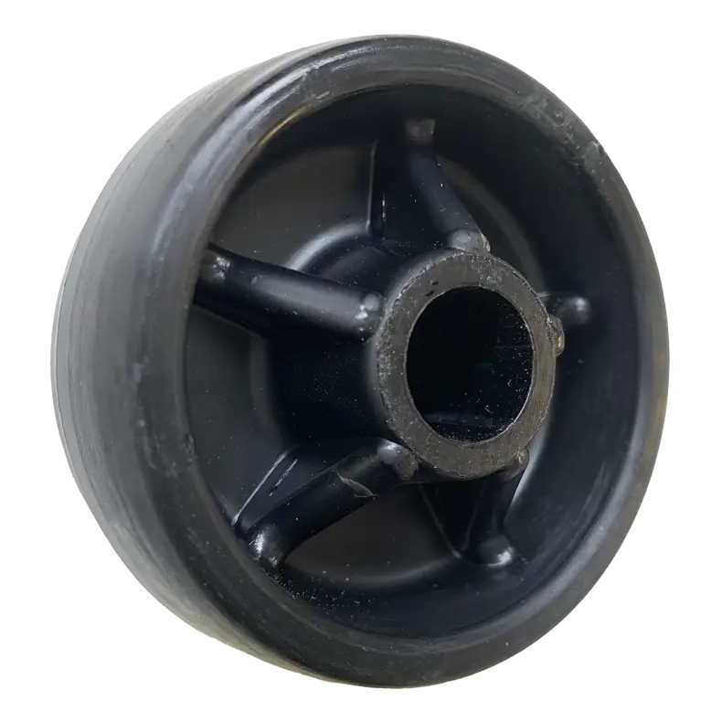 WN63 Solid Nylon Wheel, 63mm diameter x 30 mm width, 13mm plain bore, offering high load capacity and corrosion resistance.