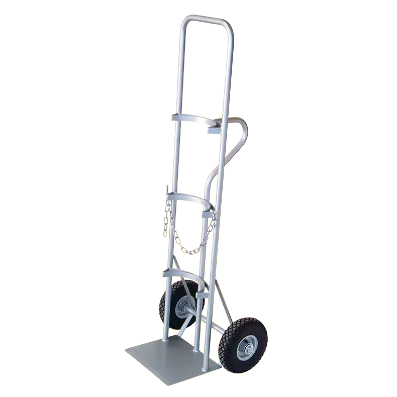 "NZ Made 200kg Single Gas Bottle Hand Truck for G and F size cylinders."