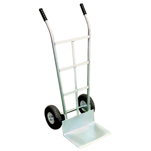 "NZ Made 250kg SM Series hand truck with a straight back and solid rubber wheels for heavy-duty commercial use."