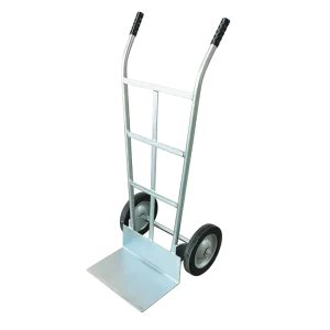 "NZ Made 250kg SM Series hand truck with a straight back and steel centered wheels for general purpose use."