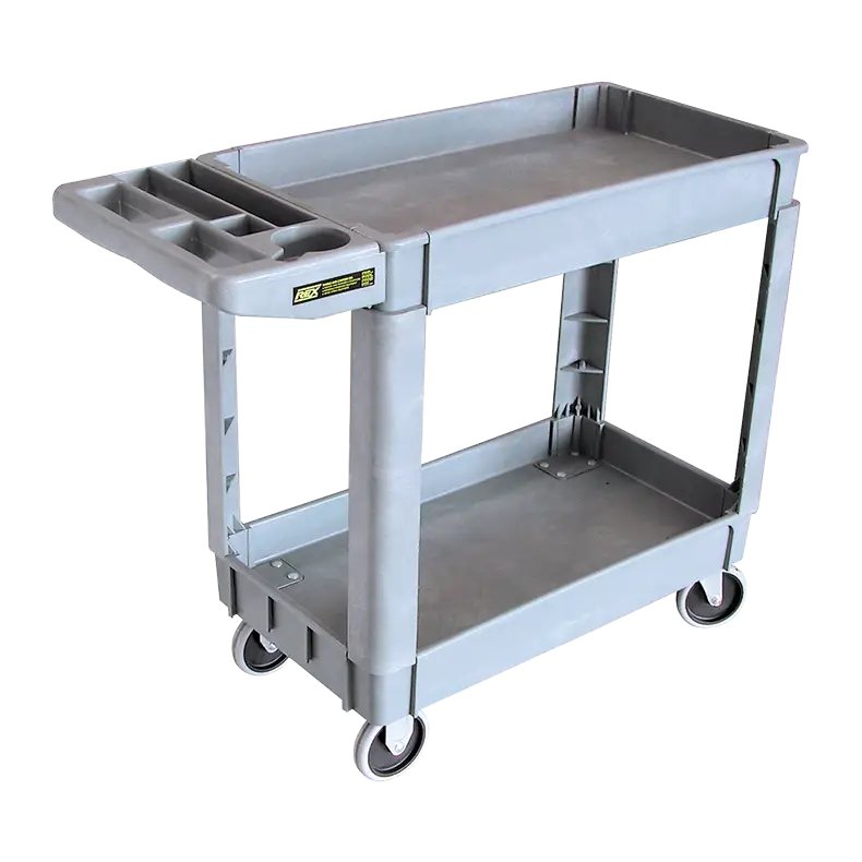 UC20 small 2-tier utility cart in durable structural plastic, 225kg capacity.