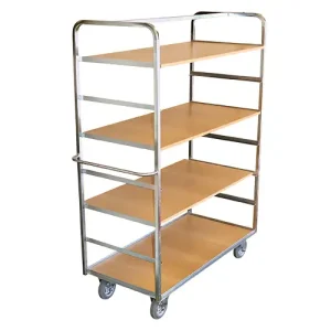 Adjustable Shelf Trolley 350kg capacity 1200Lx600Wx1800mmH - AT125