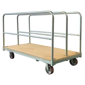 BFT1000M3 Adjustable Heavy-Duty Trolley, 1600mm x 800mm deck, 1000kg capacity for industrial load transport.
