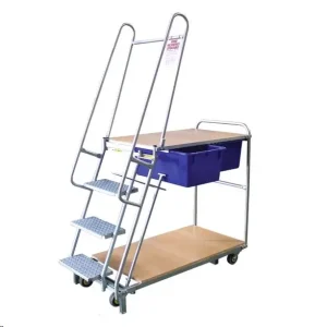 MOP1000 modular order picking trolley, 1400L x 640W x 1530H, for high-volume warehouse fulfilment.
