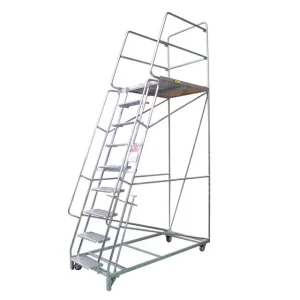 Mobile Platform Ladder Truck 9 Step 2400mm Deck - OP9