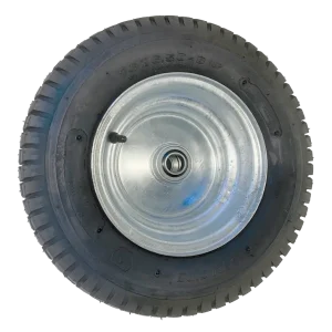 BWX200 16/650 x 8 utility wheel assembly with 200mm steel rim for NZ garden trailers.