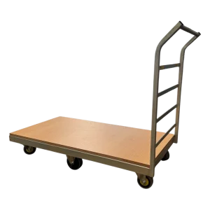 Rex PTR200 single-ended rocking platform truck with woodgrain melamine deck and 350kg capacity